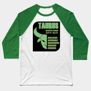 Zodiac Taurus Baseball T-Shirt